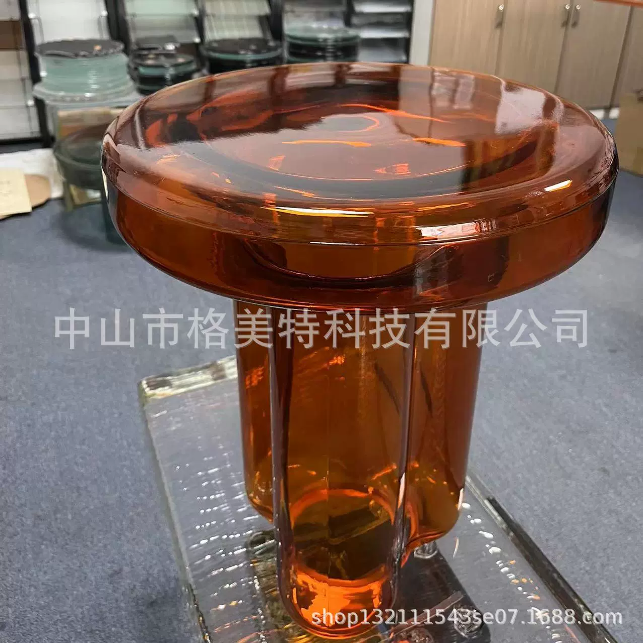 Минималистский современный лепесток в форме художественного стекла угловой стол на заказ гостиная маленькая Квартира цвет выдувного стекла стол