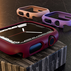 Apple watch protective case suitable for iwatch7 generation protective case apple watch7pc hollow multi-color case