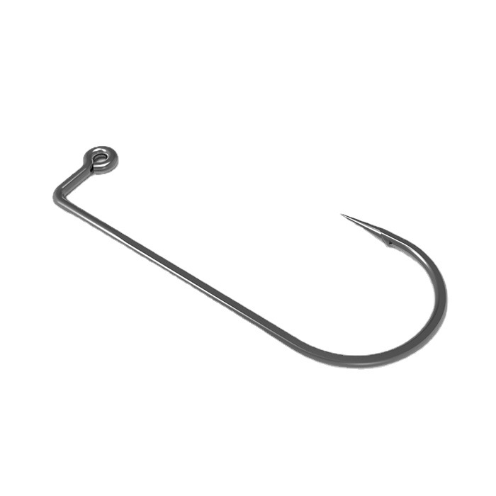 Qihu boutique de acero de alto carbono 9050 gancho de plomo de ángulo recto luya fábrica a granel al por mayor gancho de pesca tubo miniatura