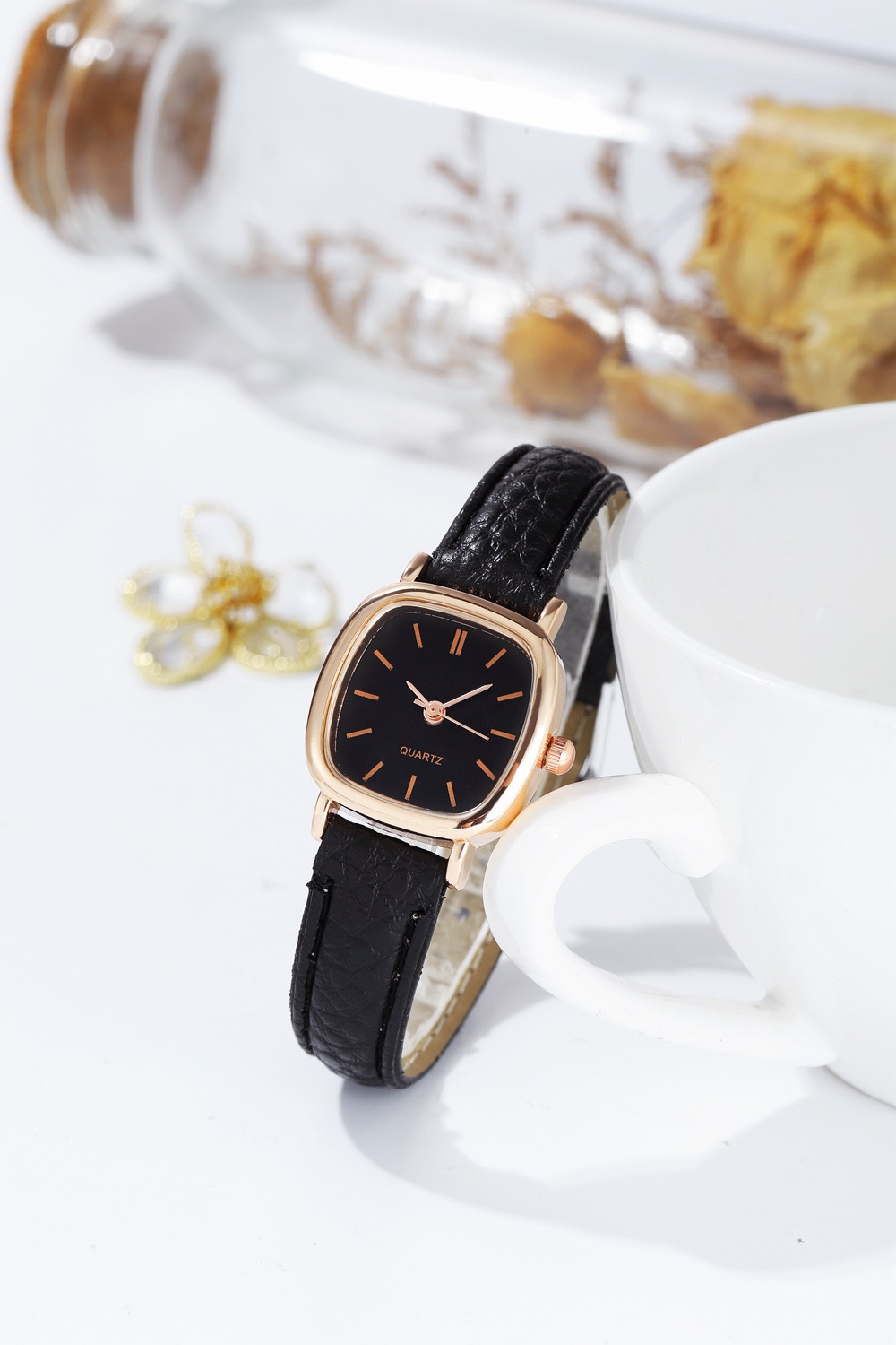 Versiune coreeană a ceasului cuarț parfumat în stil Sen, cu cadran mic, ceas personalizat pentru studenți și volum de funcționare pentru femei._voghion.com