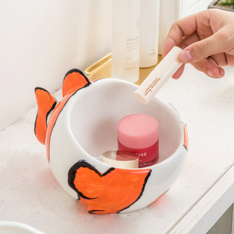 Zapatero de cerámica puerta Entrada entrada clave caja de almacenamiento decoración sala de control remoto bandeja decorativa