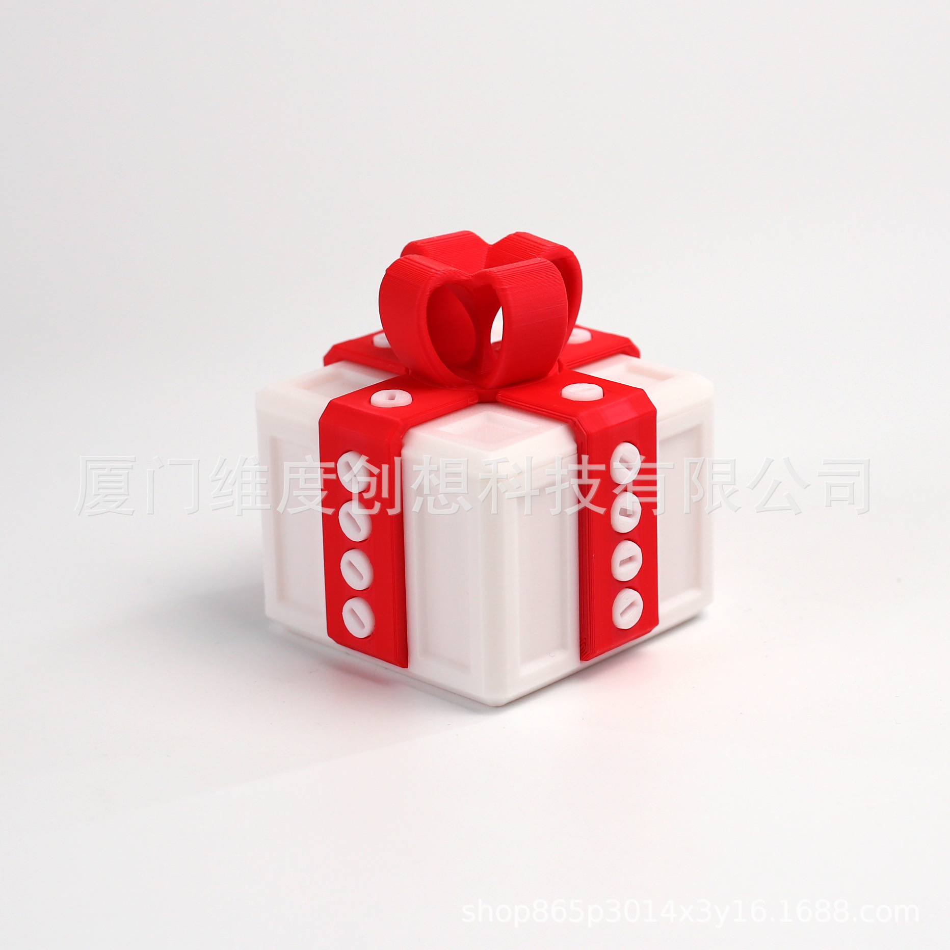 흰색 상자 + 빨간색 활