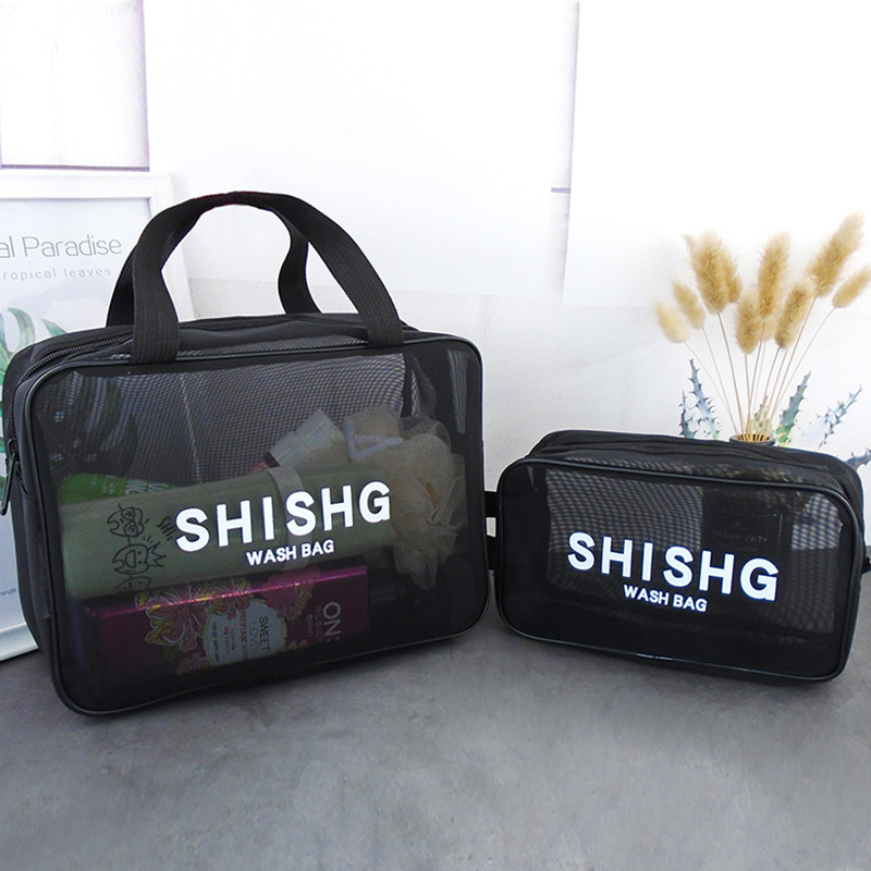 Shisheng Bath Pocket Bag Women's Mesh Portable Bath Bag Men's Bath Portable Wash Bag Makeup Storage Bag