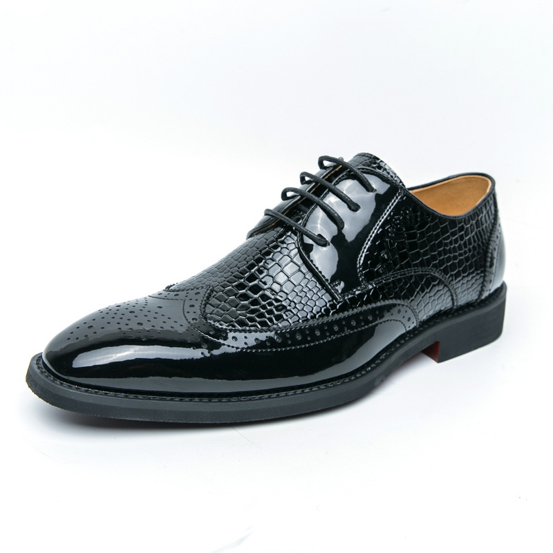 Men's Business Formal Casual Office, Genuine Leather Wedding Groom Shoes, Invisible Height-increasing Shoes For Men 10cm_voghion.com