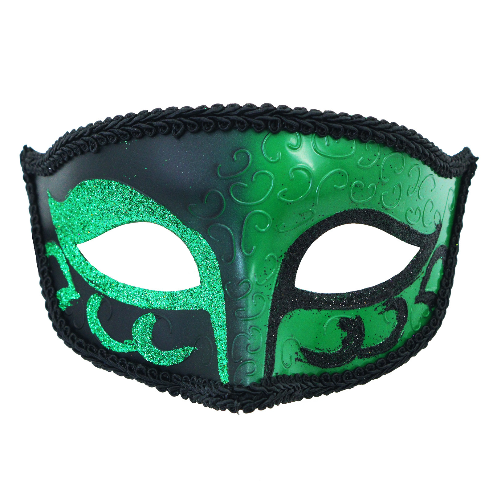 Amazon pop carnaval pareja máscara de baile de maquillaje hombre venecia máscara de halloween mitad cara pintada