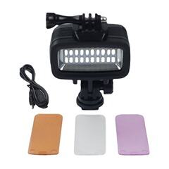 Gopro部品20led潜水補助灯運動カメラ専門撮影灯40メートル防水撮影灯