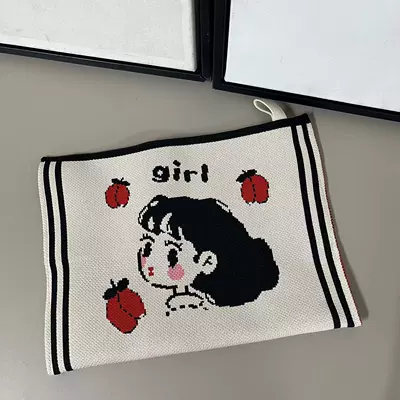 Car tissue box/set – Bag - knitted-tissue-bag-black-rice-girl