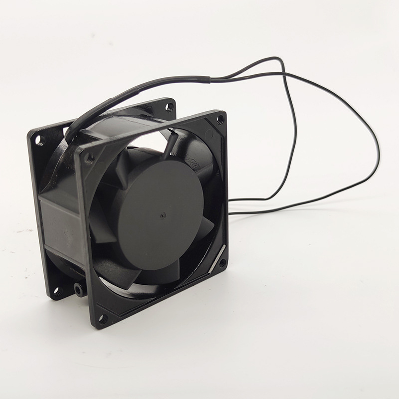 AC AC Fringe Axis 8038 Industrial Verculator Metal Iron Leaf Thermal Cabinet Tank Rolling Dropdium Settled Fan 4
