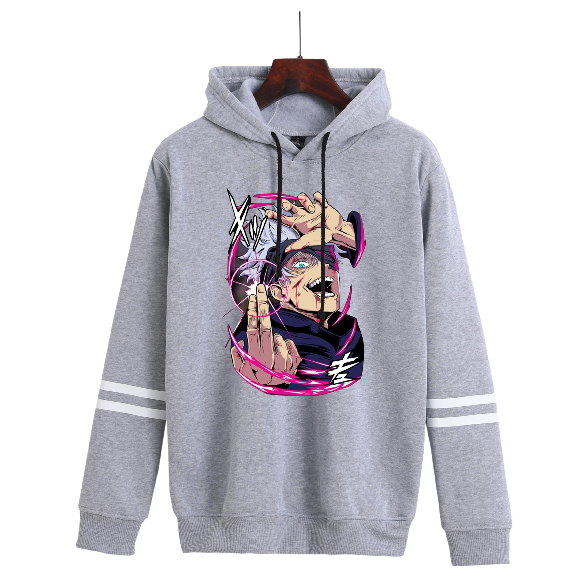 Suéter de nuevo estilo de comercio exterior, entorno de animación, suéter con capucha con estampado digital Black Clover