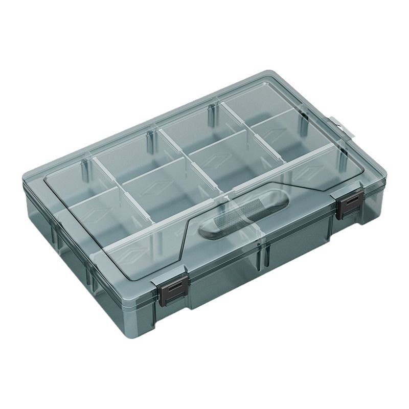 Caja de piezas de tornillo Caja de almacenamiento Caja de herramientas Accesorios de separación transparentes Caja pequeña de plástico Grille de clasificación Mini Grille