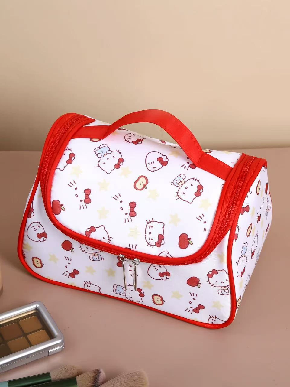 Sanrio, capacious cosmetic bag, high quality handheld storage system