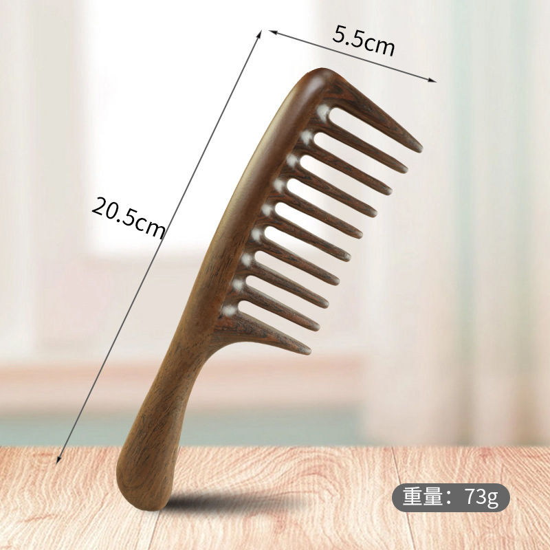 黒檀櫛ギフトボックスセット、女性専用高級白檀櫛、母へのギフト、木製櫛、ヘアスムージングヘアコームギフト|undefined
