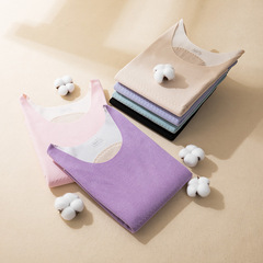 Autumn/Winter Women's Invisible Fleece Warm vest Bodysuit with Silk Patchwork Double Layer Plus Size Lingerie