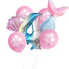 Balloon, digital set, mermaid, Amazon, gradient