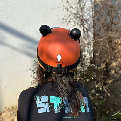 Panda Half Helmet | Motuoche Auto Parts and Accessories