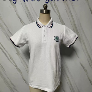 2024 Songjiang District Minle Middle School Blue Edge POLO Shirt Uniform