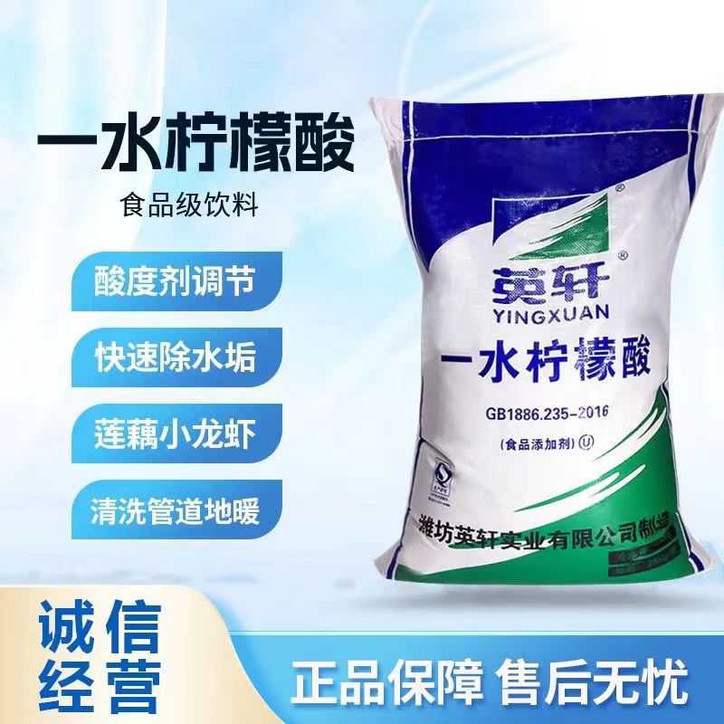 供应工业级柠檬酸 污水处理金属清洗 管道清洗除垢剂清洗剂柠檬酸