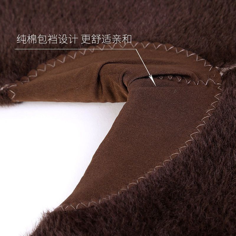 ORDO 남성 겨울 울 바지 통합 벨벳 밍크 두꺼운 하이 웨이스트 따뜻한 여성 레깅스