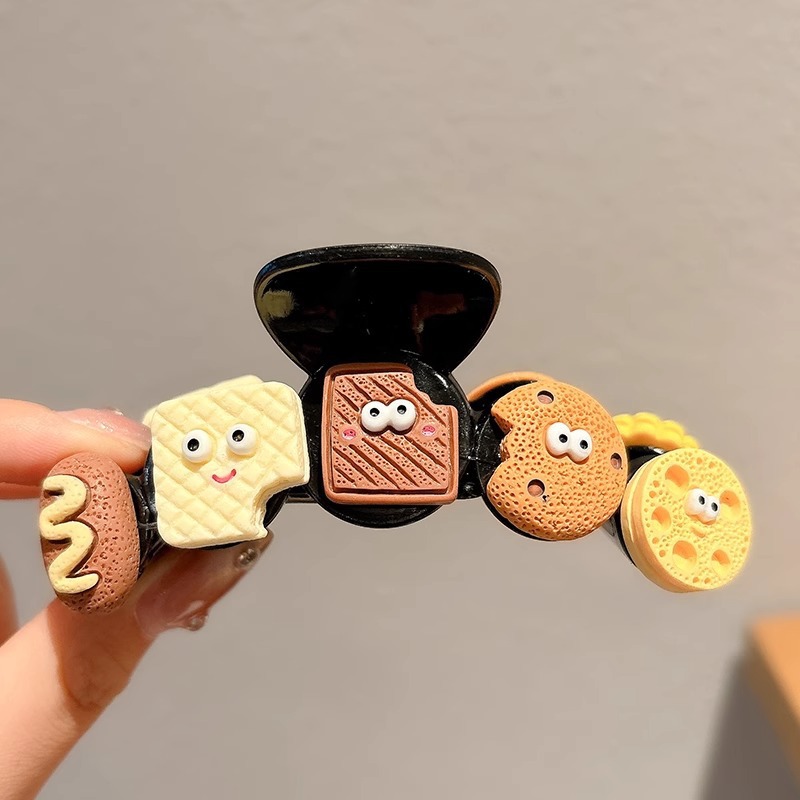 Pinzas para el cabello coreanas exquisitas y de alta gama para mujer, versátiles para peinados recogidos en la parte posterior de la cabeza, pinzas de tiburón, tamaño extragrande para cabello grueso, pinzas de garra, horquillas.