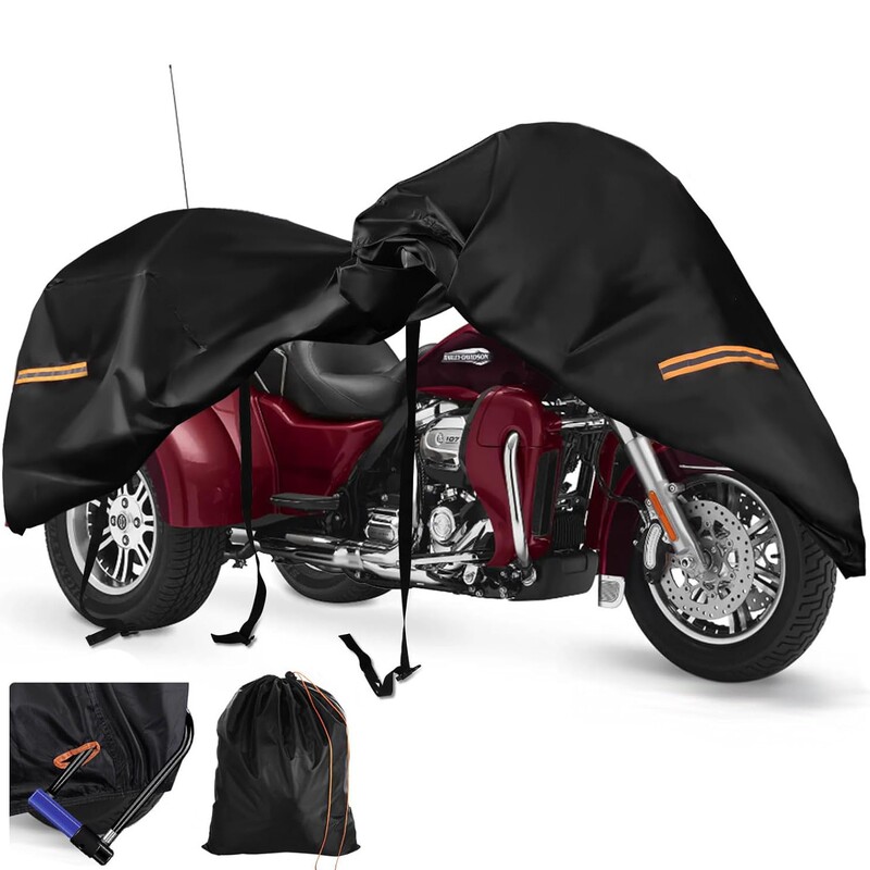 Suitable for Harley-Davidson Three-Wheeled Motorcycle Cover 3 Wheel Waterproof Cover Waterproof Cover Suitable for Harley-Davidson Three-Wheeled Motorcycle Cover 3 Wheel Waterproof Cover Waterproof Cover