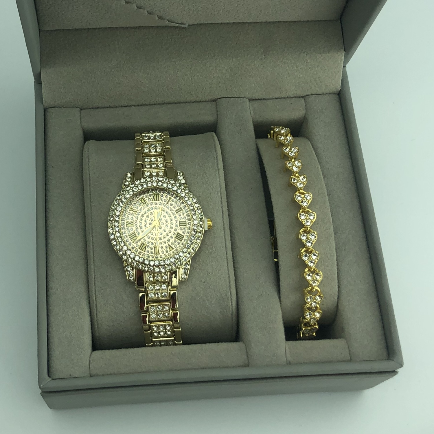 Quartz Movement Solid Color Pattern Shiny Solid Color Single Folding Buckle Quartz Women's Watches