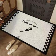 Instagram-worthy modern minimalist loop-pile floor mat | Non-slip, dust-repellent doormat | Entryway & living room home-use rug