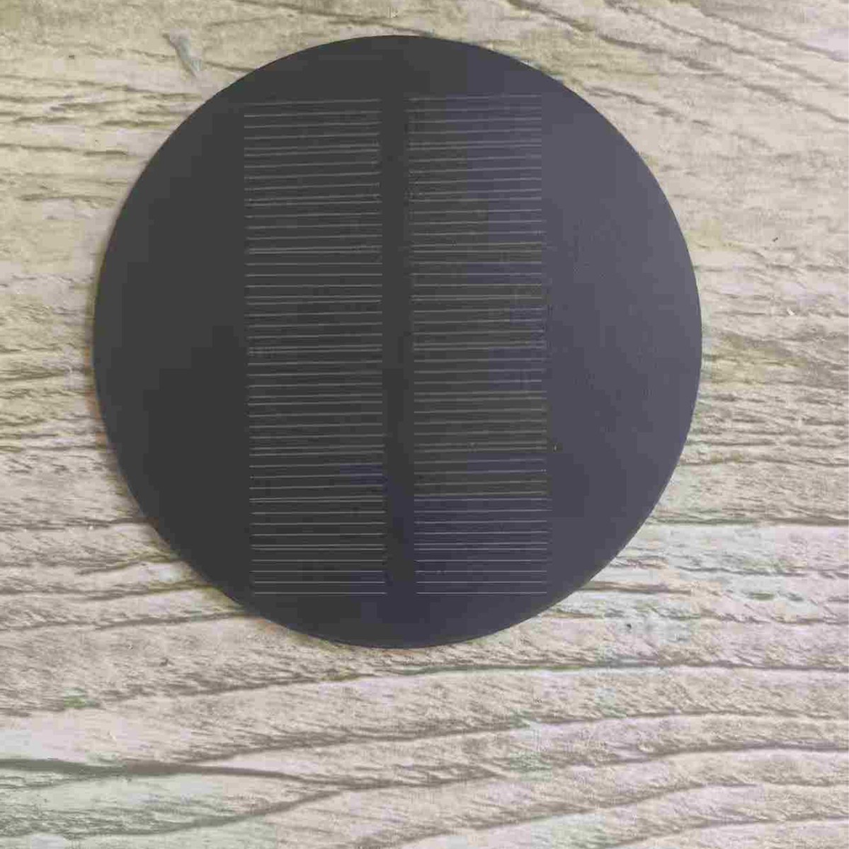 Round 80mm Solar Laminated Pet Frosted Plate Monocrystalline Silicon Solar Photovoltaic Panel Light Energy Panel Customization