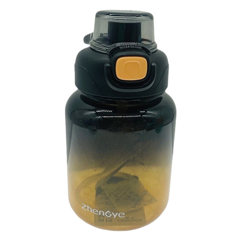 Zhengye 1507 nuevo tubo de color degradado de color taza portátil estudiante regalo 650ml cubierta de rebote de plástico con escala