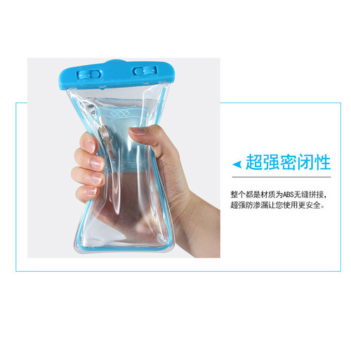 High-end new luminous fluorescent touch screen smart transparent outdoor diving swimming mobile phone waterproof bag waterproof mobile phone case