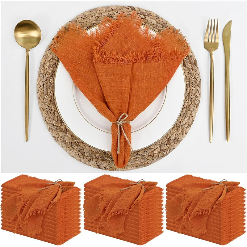 Paper napkins, square two-color cloth