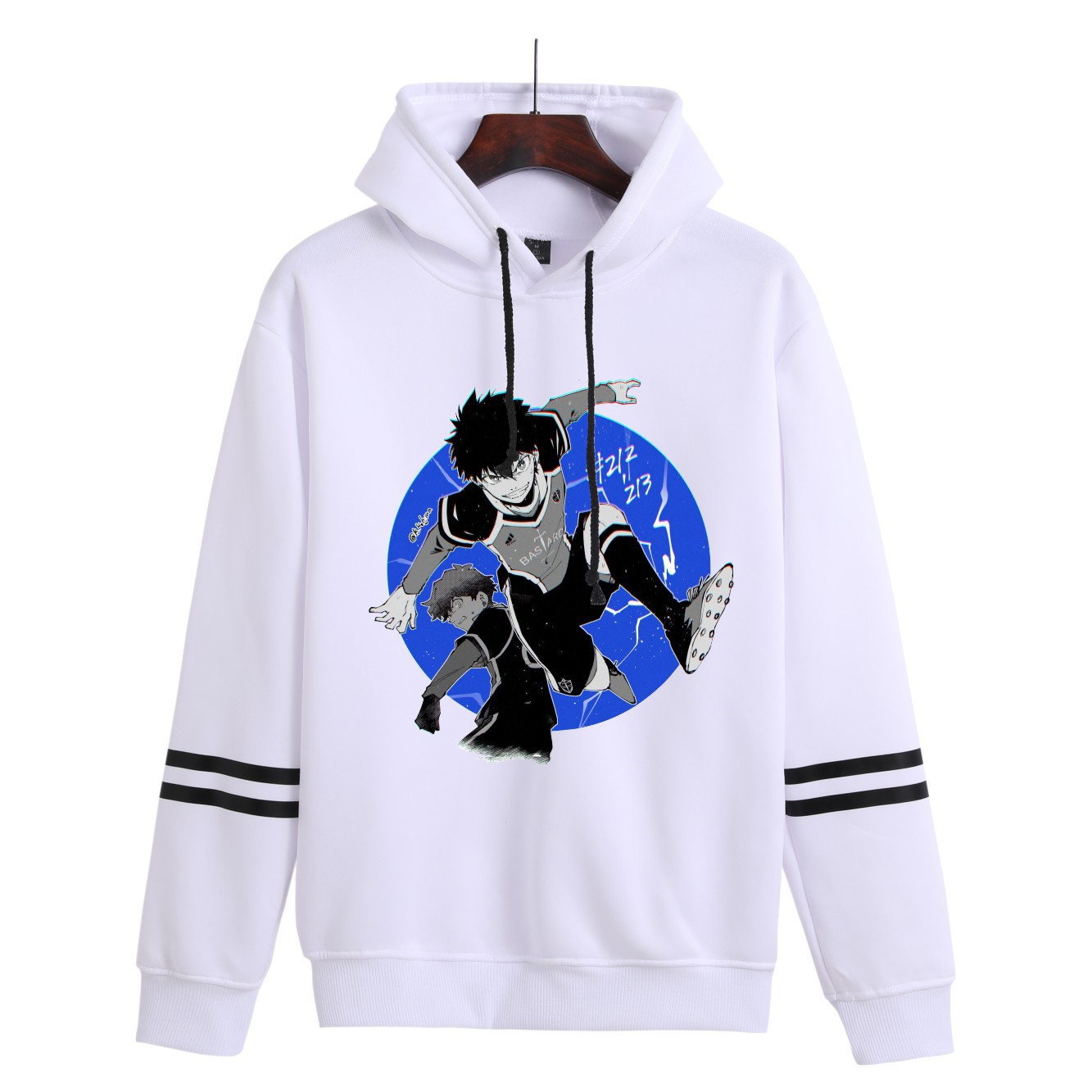 BLUE LOCK Blue Prison Plus Velvet Tamaño más hombres y mujeres Suéter de pareja Trend con capucha sudadera anime