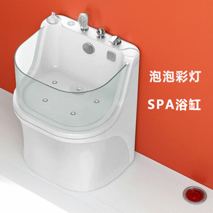 Jirpet Pet Spa Bathtub Cat Bathing Tub Dog Massage Pool for Large and Small Dogs with Ozone Sterilization