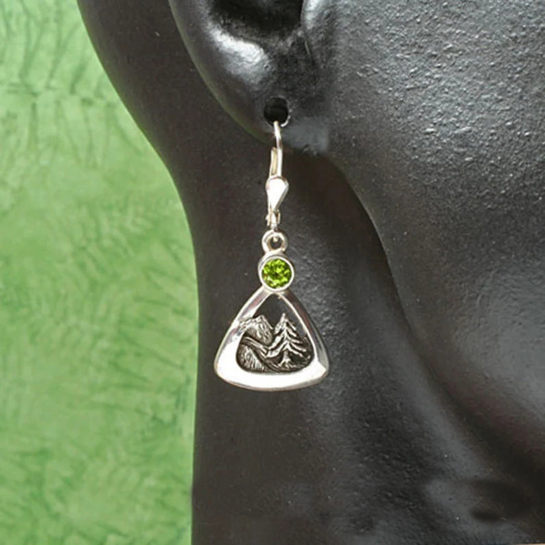 Women's Fashion Personality Hollow Out Pine Earrings