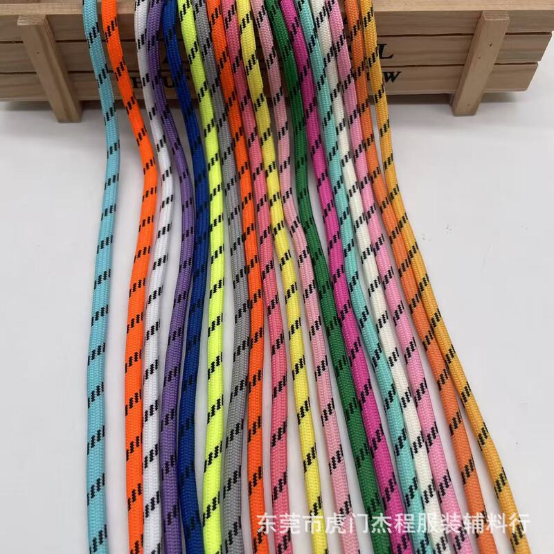 In-Stock 4.5mm Colorful Polyester Round Cord for DIY Weaving, Pendant Cord, Hoodie Drawstring, Pants Cord, Shoelace, Handbag Drawstring