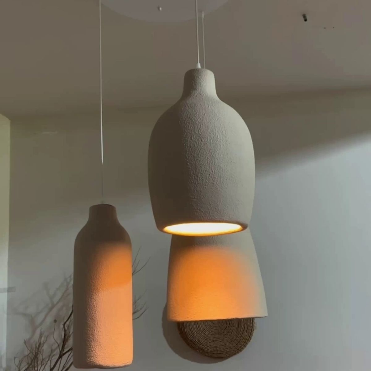 Wabi-sabi style chandelier restaurant bar Japanese Zen tea room Nordic designer living room bedroom bedside retro chandelier