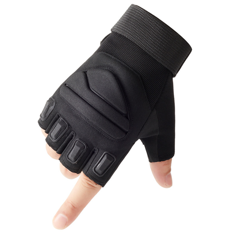 Guantes tácticos al aire libre equitación hombres y mujeres deportes fitness entrenamiento antideslizante transpirable resistente al desgaste rendimiento medio dedo guantes