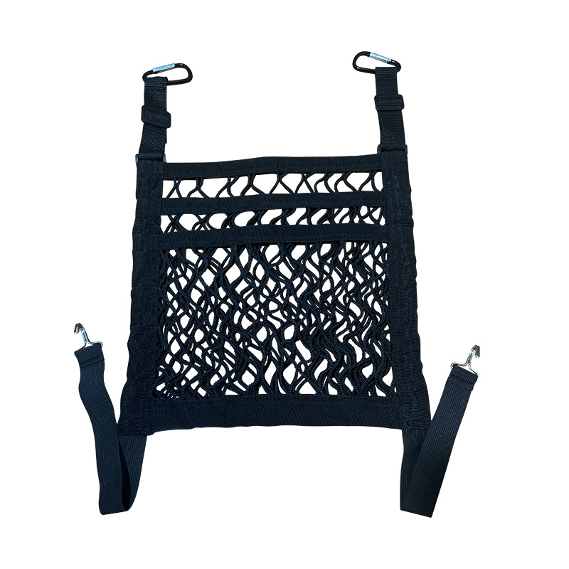 汽車中控儲物擋網兜 椅間通用雙層儲物網儲物袋收納袋車用品