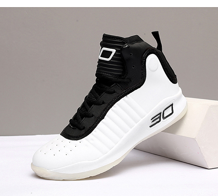 Buty do koszykówki, wysokie buty bojowe męskie, oddychające młodzieżowe buty sportowe na wiosnę i jesień_voghion.com