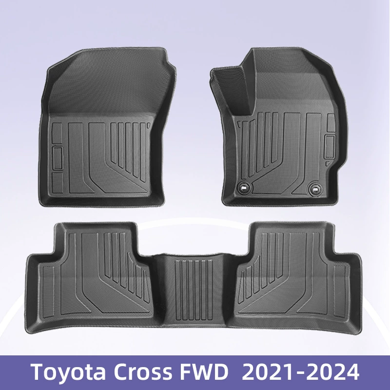 Для Toyota Cross FWD правого руля топлива 2021-2024 3D 24/7 Материал TPE ножки