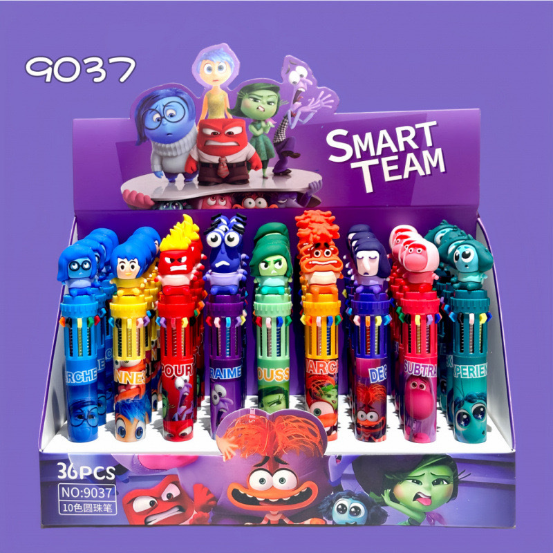 Coreano de dibujos animados lindo mascota colección multi-color pluma linda chica diez colores bolígrafo estudiante diario pluma de color