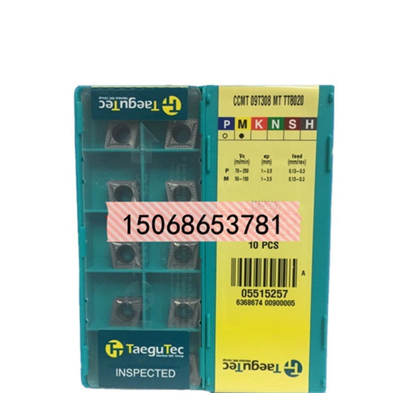 TAEGUTEC特固克菱形数控车削刀片CCMT09T308-MT TT8020车刀粒