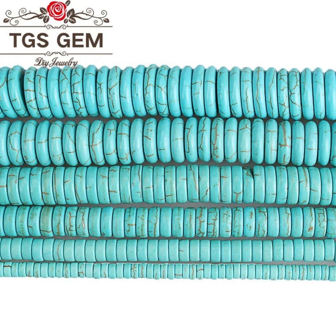 DIY Handmade Beading Materials, Ethnic Style Buddha Bead Accessories, Imitation Turquoise Spacer Beads, Turquoise Spacers Wholesale