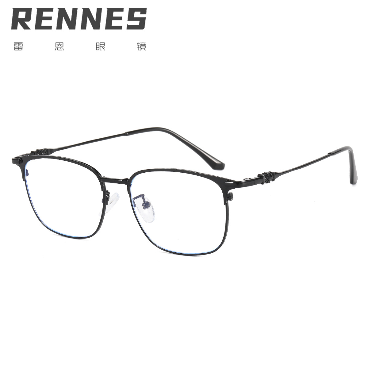 2021 nuevas mujeres anti-radiación anti-Blue ray gafas de computadora hombres de moda sin grado gafas lisas pueden equiparse con miopía 9306