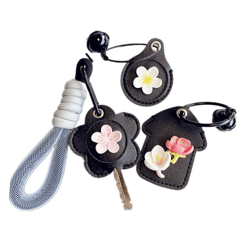 Cubierta de la llave nuevo corazón de niña explosiva Llavero Coche eléctrico PU Cubierta de la tarjeta de control de acceso para el hogar Sensor de gota de agua Amazon