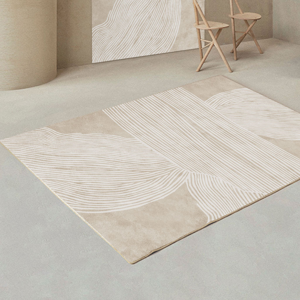 Imitation Cashmere Carpet, Bedroom Bedside Rug, Living Room Light Luxury Coffee Table Rug, Modern Simple and Refreshing, Cute Zoo Design