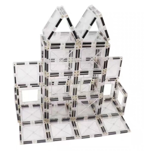 8-hole transparent colorful pipe, additional thickened strong magnet compatible 7.5 cm, all colorful window magnetic ball bearings