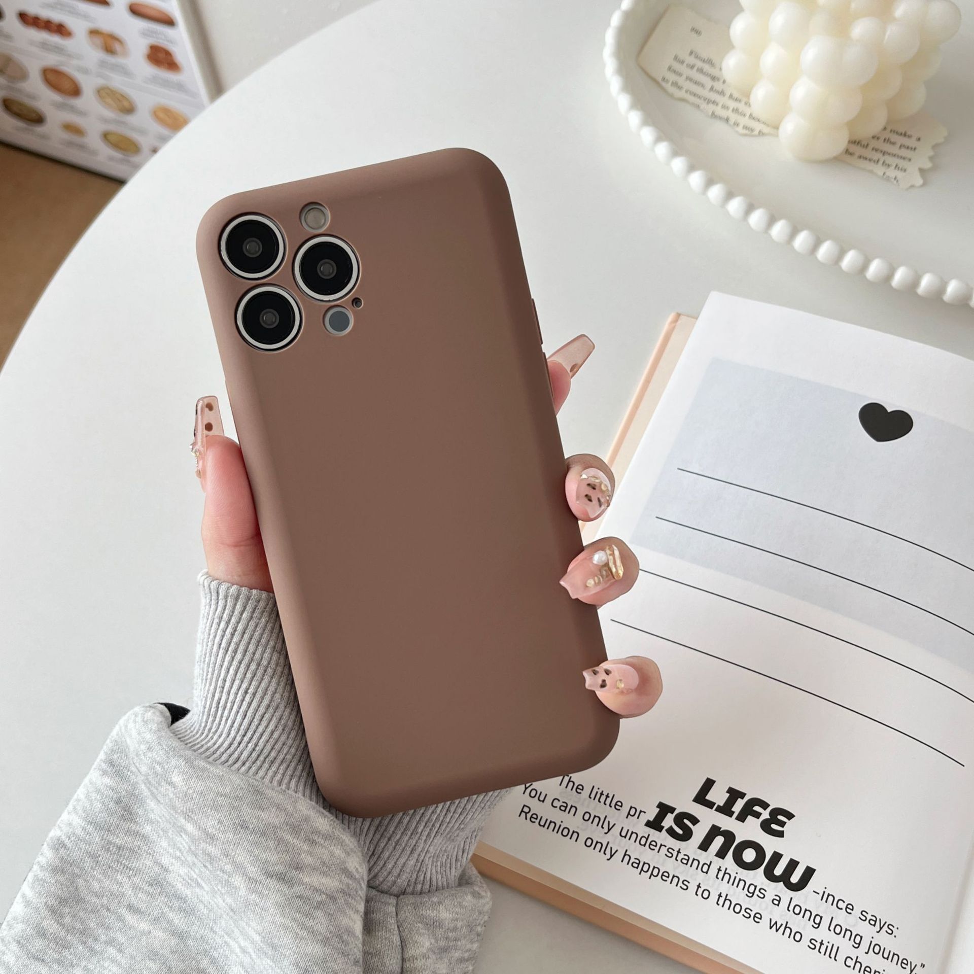 Nuevo tipo aplicable iPhone 16 funda para teléfono móvil jabón líquido TPU color sólido Apple 15promax funda protectora todo incluido
