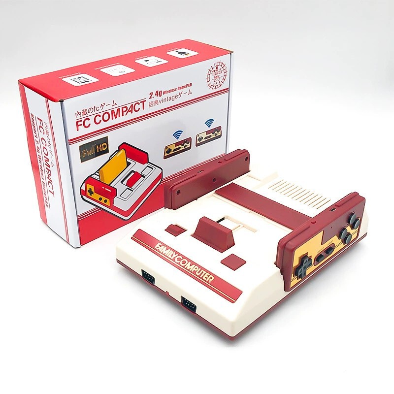 騰異（テンイー）HB-102 高画質ワイヤレステレビゲーム機 家庭用FCレッドホワイトマシン 2.4Gワイヤレス対戦型|undefined