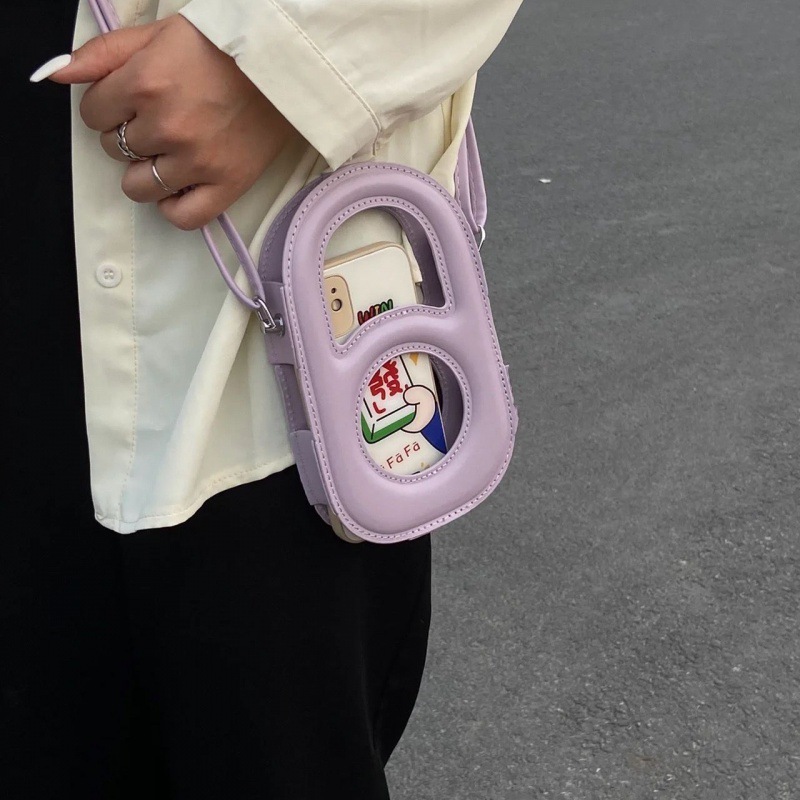 新しいトレンディな高品質の女性用バッグ 2022 クロスボディ ショルダー バブル携帯電話バッグは、携帯電話ケースを表示することもできます夏の冷却バッグ|undefined