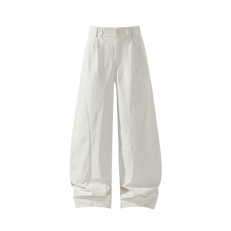 Lässige Herrenhose im amerikanischen Stil mit schrägem Schnitt, neue Frühjahrskollektion 2026, trendige, gerade geschnittene Hose mit weitem Bein._voghion.com